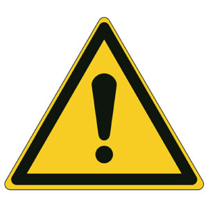Etykieta ostrzegawcza W001 / ISO 7010 - piktogramy BHP